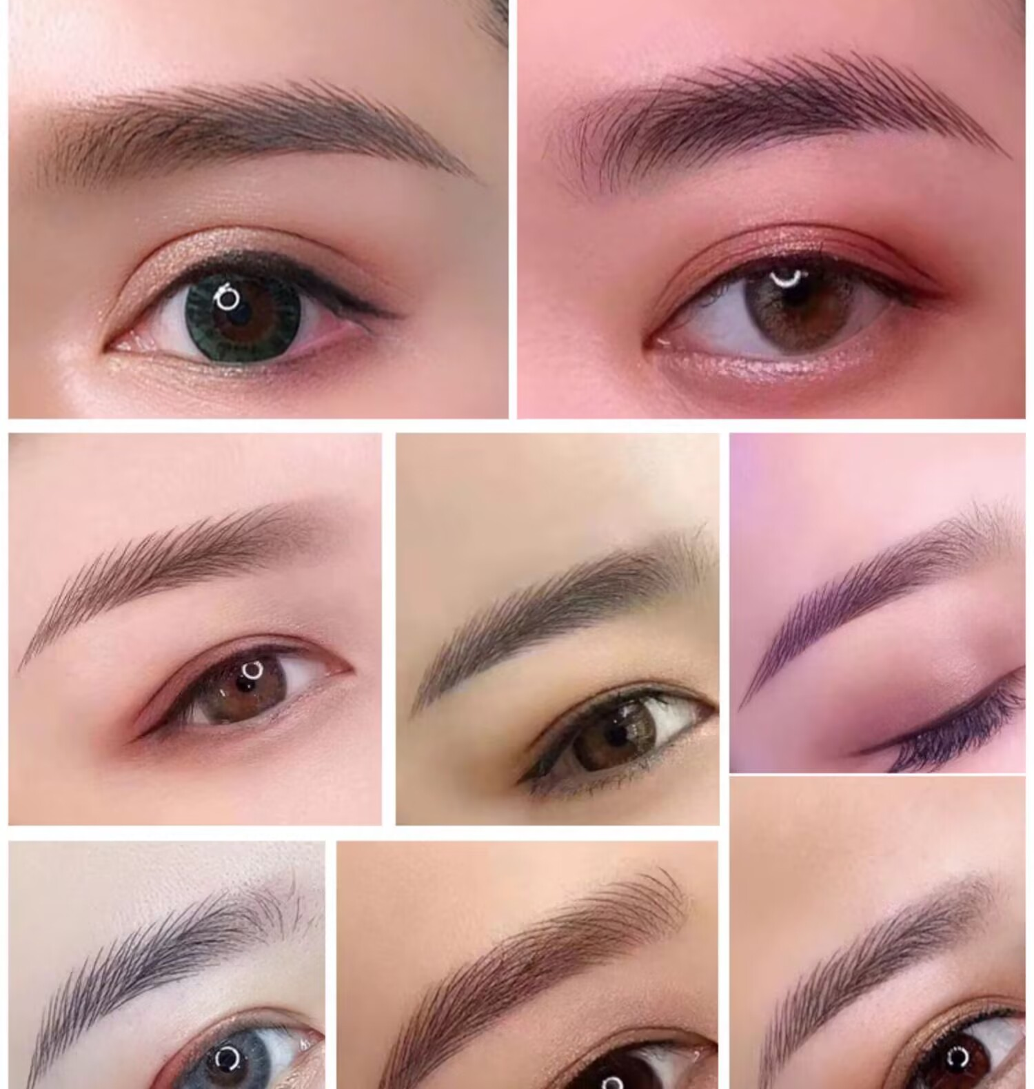 50PCS สีดํา Microblading เข็ม PMU เข็มสักแต่งหน้าถาวรใบมีด 9Pin 12 14 16 U18 Manual Eyebrow ปากกาใบมีด