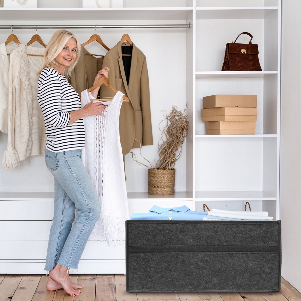 KJOY Borsa portaoggetti pieghevole ultraleggera borsa portaoggetti di grande capacità portaoggetti per camera da letto portaoggetti per abbigliamento portaoggetti per libri portaoggetti per cancelleria