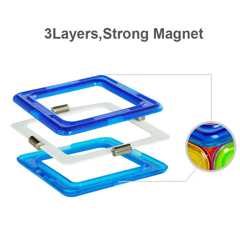 ขนาดใหญ่ Magnetic Designer ชุดก่อสร้างรุ่น & อาคารของเล่นพลาสติกบล็อกแม่เหล็กของเล่นเพื่อการศึกษาสําหรับของขวัญเด็ก