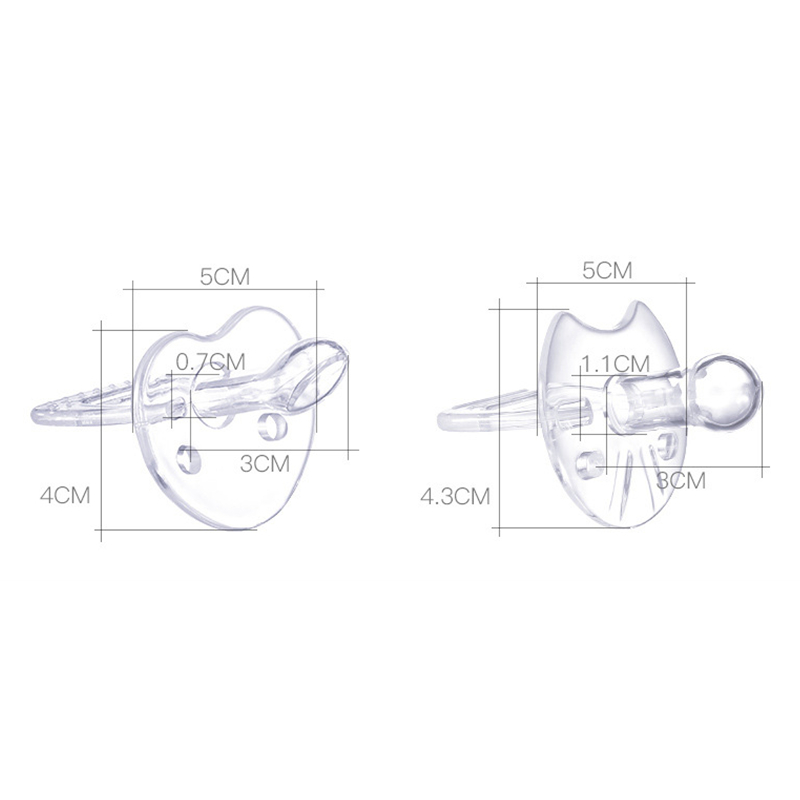 Baby Pacifier BPA Free Silicone Infant Nipple Toddler Newborn Dummy Soother Soft and Safe All Silicone Material