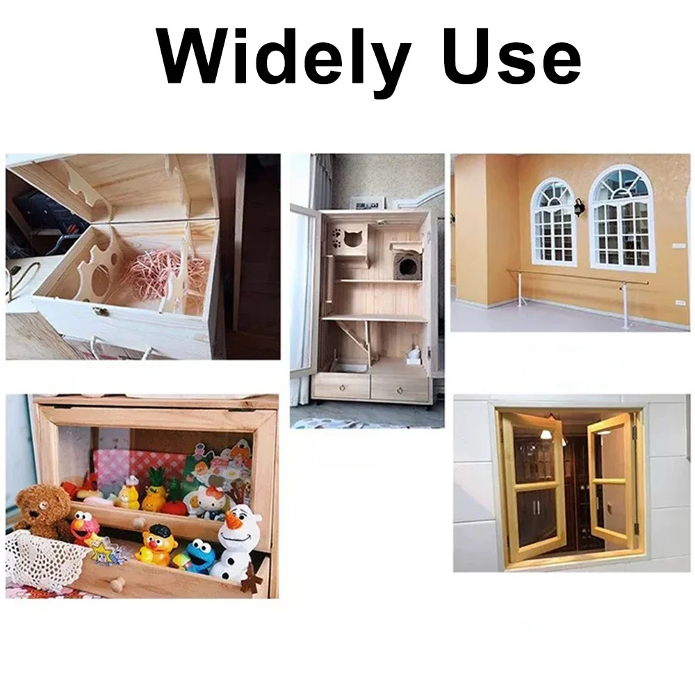 Bisagras de puerta universales de 1-4 pulgadas, conector de acero inoxidable para muebles, cajones, gabinete, bisagra, accesorios de Hardware para puertas del hogar