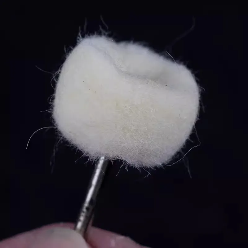 Fine Cashmere Grinding Sanding Head Grinding Jewelry Metals Wheel Buffing Felt 2.35/3mm Shank Buffing Wheels Polish Rotary Tool