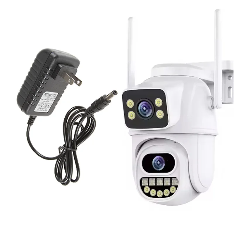 8MP xiaolian Dual-Lens WiFi Security Cameras, IP66 Waterproof, 360° PTZ Auto Tracking, 2-Way Audio for 24/7 Home Security