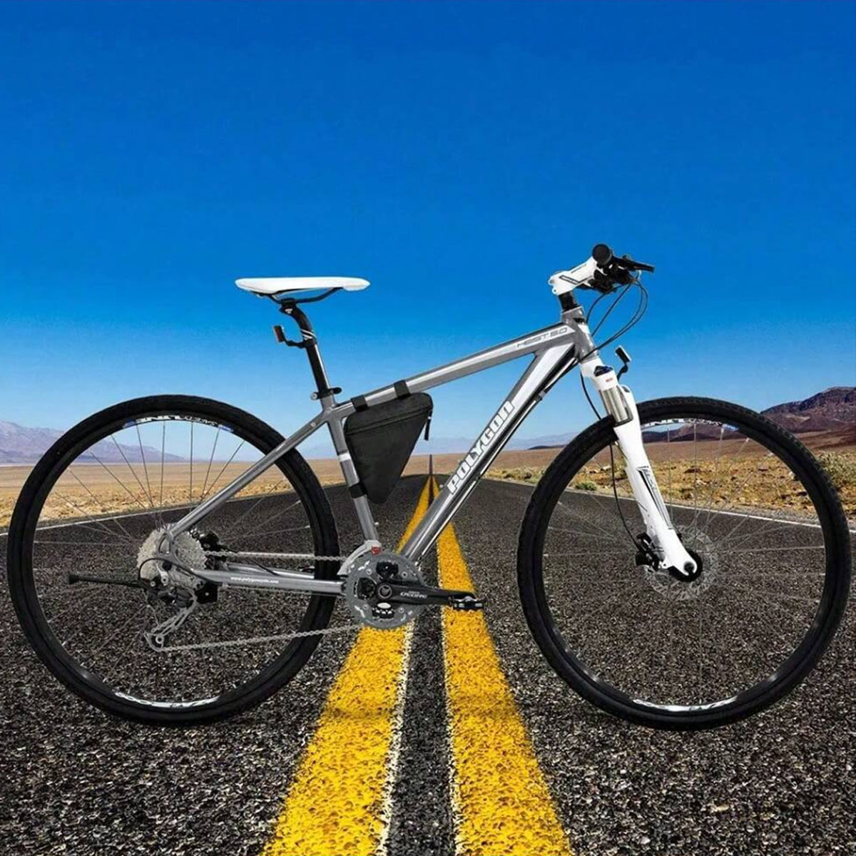 1pc Triangle Bicycle Front Beam Tool Pack Mountain Bike Saddle Bag Top Tube Horizontal Bar Bag Bicycle Accessories