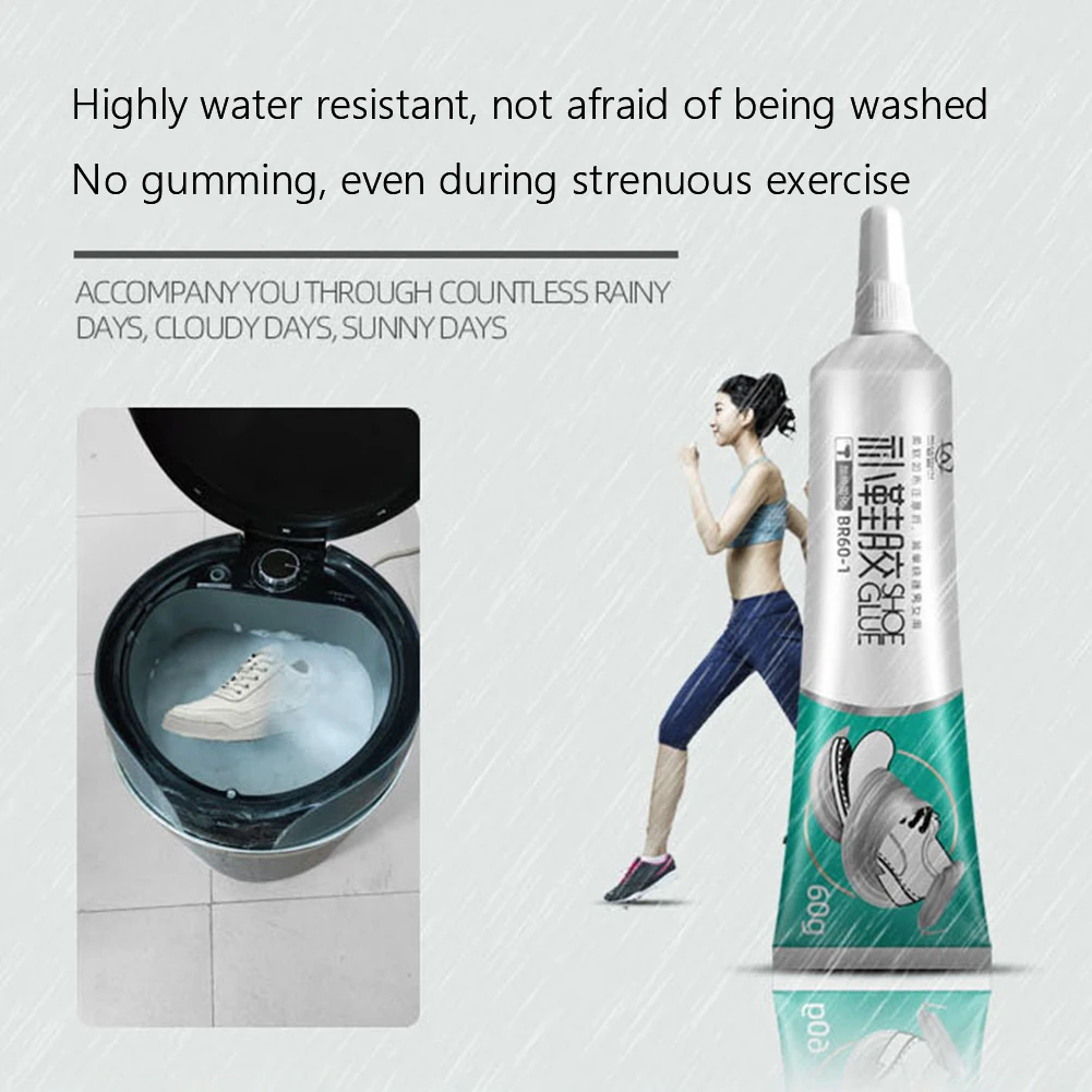 Adhesivo Universal para reparación de zapatos, pegamento resistente al agua, de secado rápido, sellador de cuero, 10ml/60ml