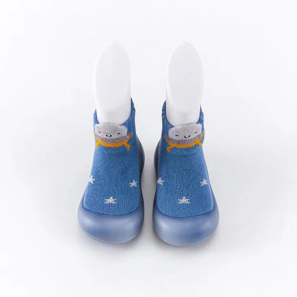 เด็ก Anti-SLIP ถุงเท้า Soft Sole ทารก Booties สําหรับทารกแรกเกิดฤดูใบไม้ผลิฤดูใบไม้ร่วงสัตว์ในร่มความปลอดภัย Comfort First Walkers รองเท้า