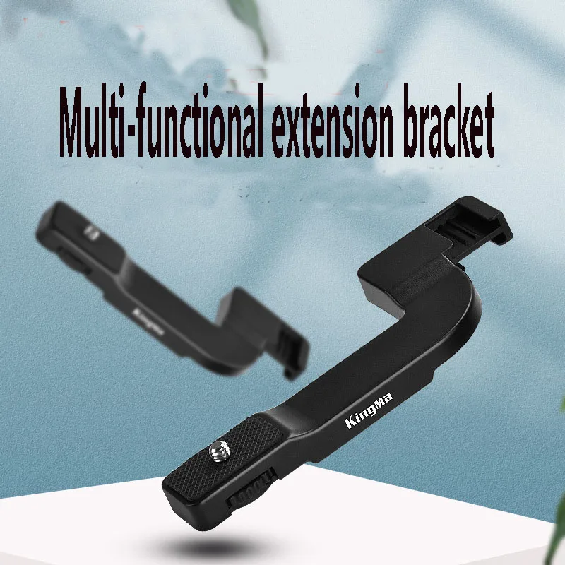 Tipo de arma dupla sapata suporte microfone luz preenchimento vlog extensão móvel esportes câmera acessórios montagem microfone externo