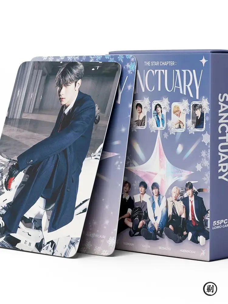 55Pcs Idol Boy Group New Album TOMORROW Lomo Cards HUENINGKAI TAEHYUN BEOMGYU SOOBIN YEONJUN HD Printd Photocards Fans Gift