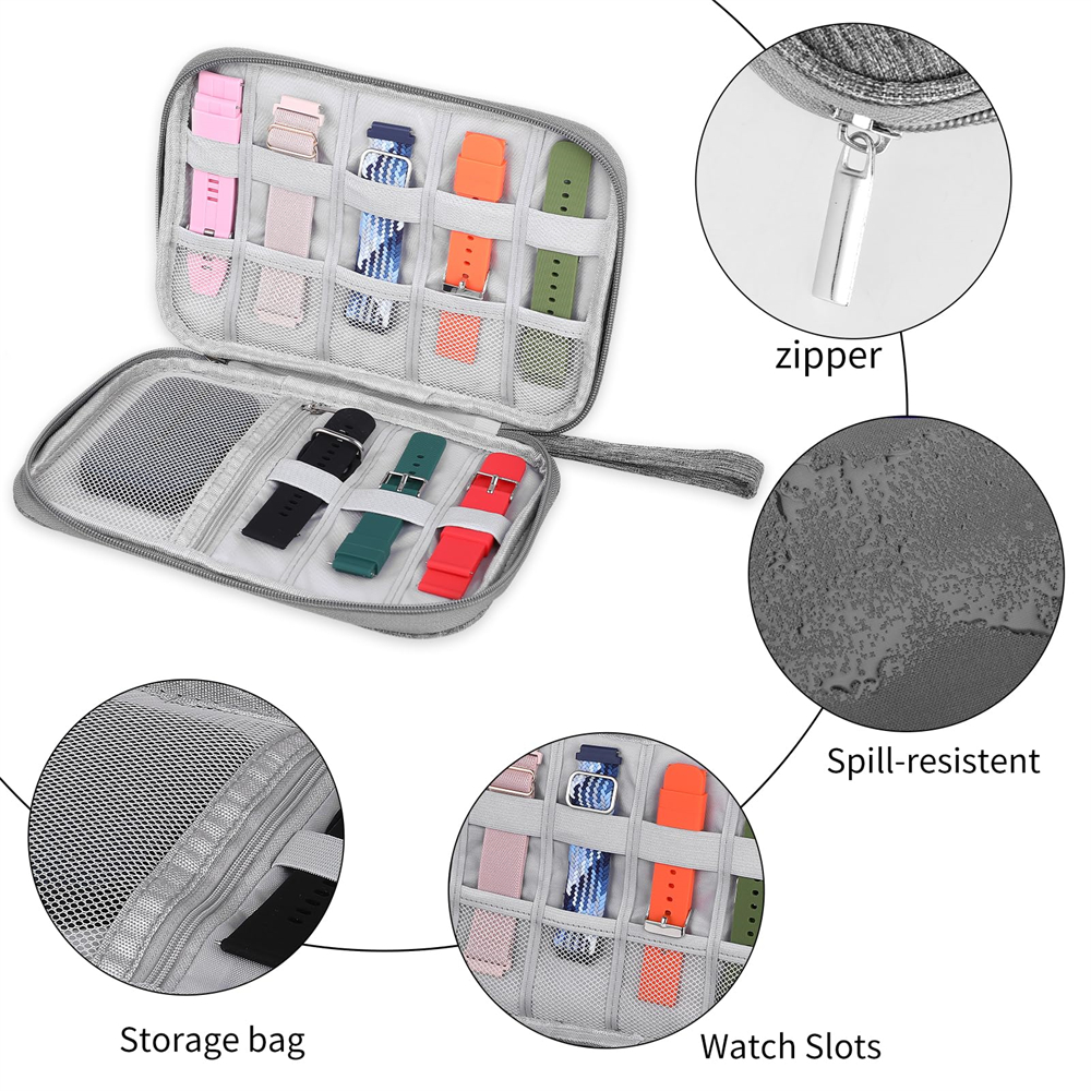 1pc Uhr Band Lagerung Fall Tragbare Uhr Band Organizer Wasserdichte Reise Veranstalter Tasche für Uhr Band Kabel Kopfhörer