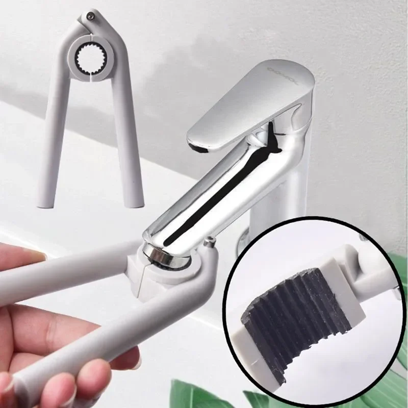 Chiave per aeratore per rubinetto Chiave universale per rubinetto Allosener antiscivolo Cucina Lavandino del bagno Smontaggio rapido Strumento di rimozione facile da riporre