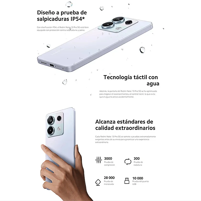 Xiaomi Redmi Note 13 Pro 5G version mondiale NFC Snapdragon 7S Gen 2 écran AMOLED 6,67 1,5K 120Hz caméra 200 MP batterie