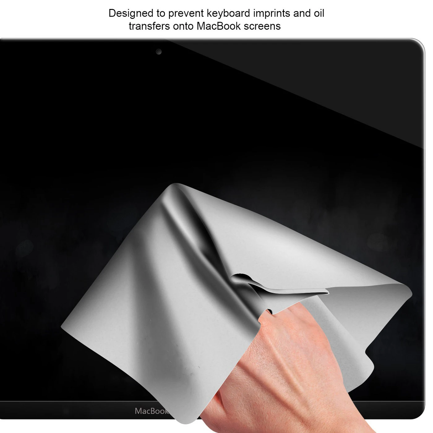 Protection d'écran du clavier, doublure en microfibre, chiffon de nettoyage pour MacBook Pro 13 "14" 15 "16" et MacBook Air 13"