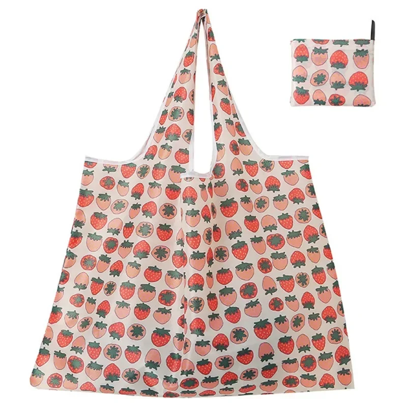 Sacs d'épicerie réutilisables, grands sacs de courses lavables, pliables, respectueux de l'environnement, sacs à main de poche robustes en Nylon