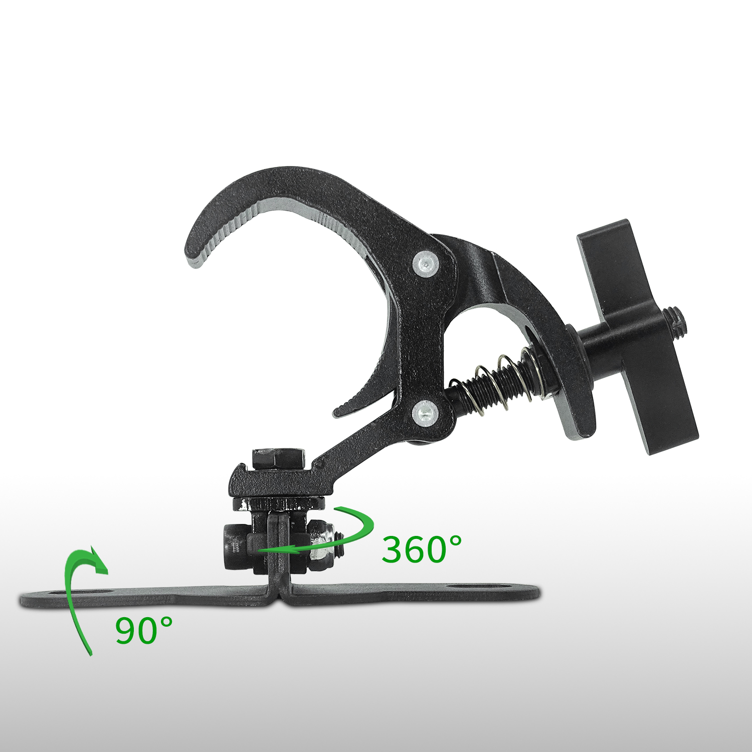 アルミライトフックのペア安全負荷50KG LEDムービングヘッドライトフックステージライトトラススプリングフックライトフック