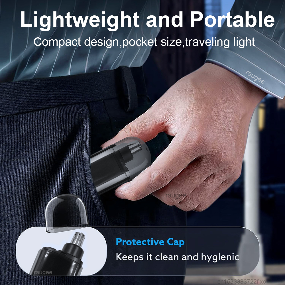 Neus Tondeuse Oplaadbare Elektrische Neus Haar Remover Mannen Wenkbrauw Haar Scheren Scheermes Mini Pocket Draagbare Neus Tondeuse