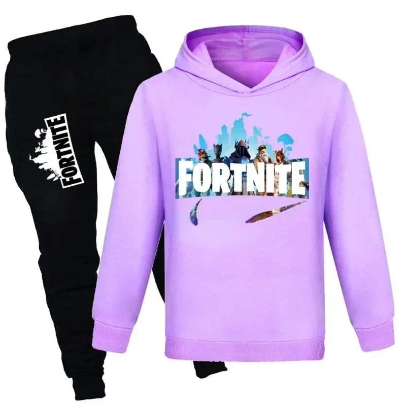 Fortnite 子供服トレーナーとカジュアルパンツセット春秋女の子男の子服 2-16 歳