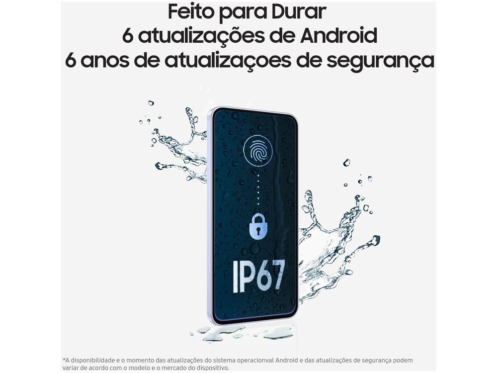 Smartphone Samsung Galaxy A56 128GB 5G 8GB RAM Verde 6,7" Câm. Tripla + Selfie 12MP