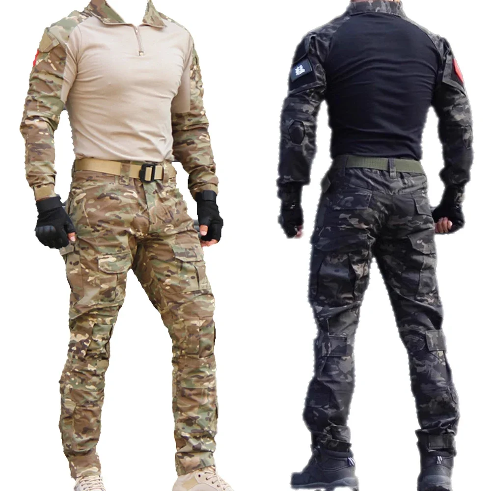 Uniforme táctico H trajes Milit traje de camuflaje al aire libre camisas de caza pantalones entrenamiento de peces Airsoft Paintball conjuntos de ropa
