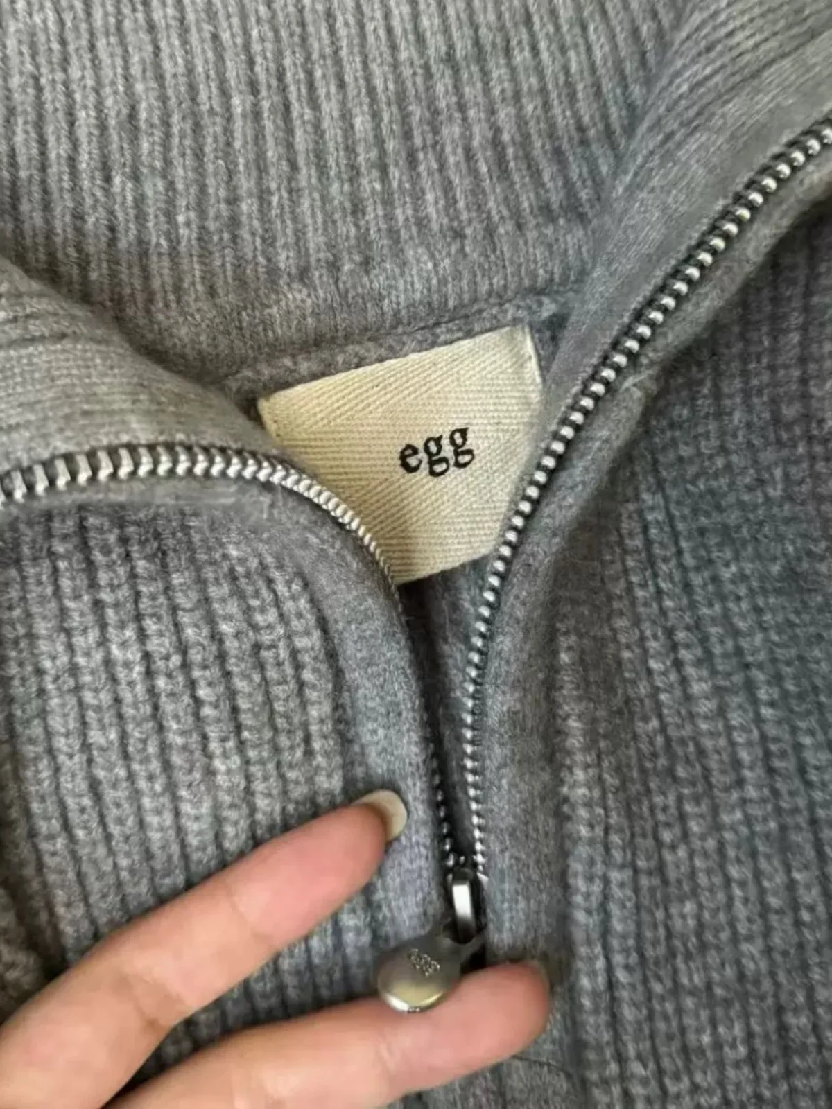 Cardigan de Malha Estilo Dongda Gate com Zíper Duplo e Gola, Moda Coreana, Ajuste Solto, Pesado, para o Dia a Dia