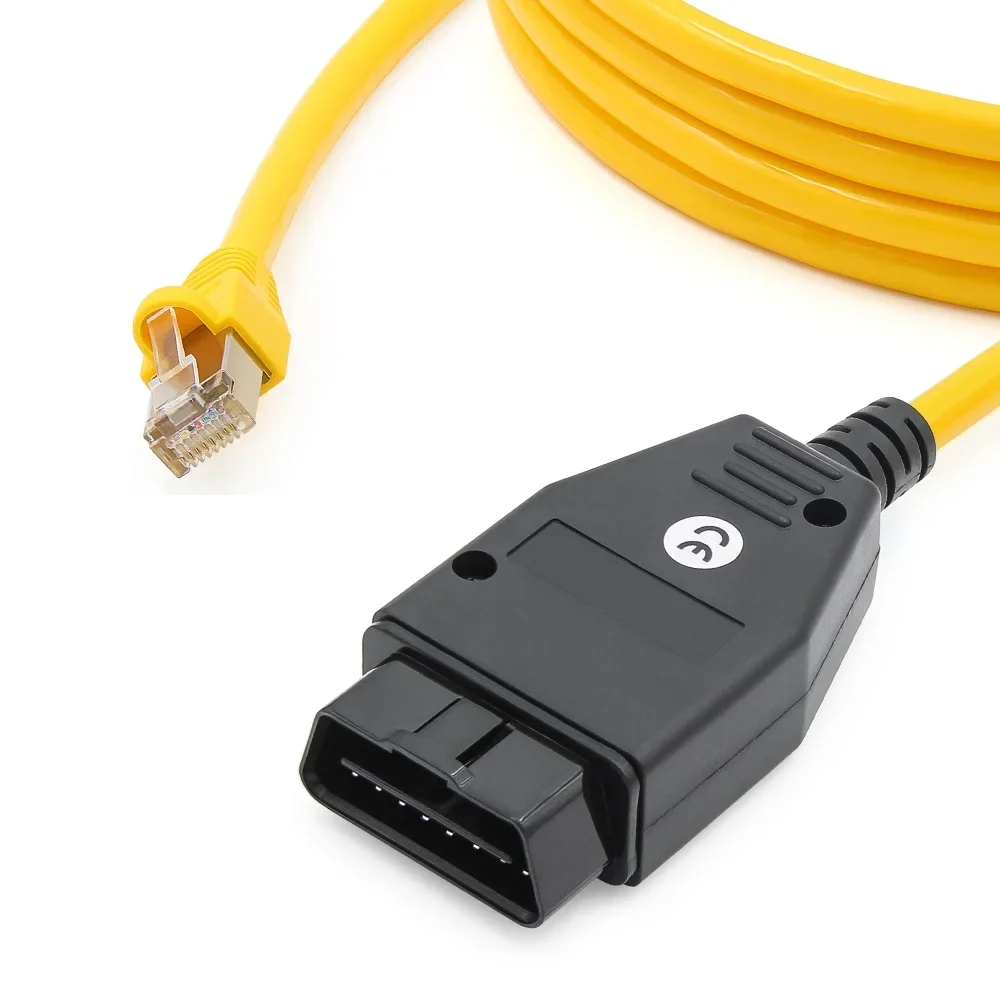 Cable Ether-net ESYS para bmw ENET Cable de interfaz de actualización E-SYS ICOM codificación serie F para BMW F-cars ENET esys cable de datos autool