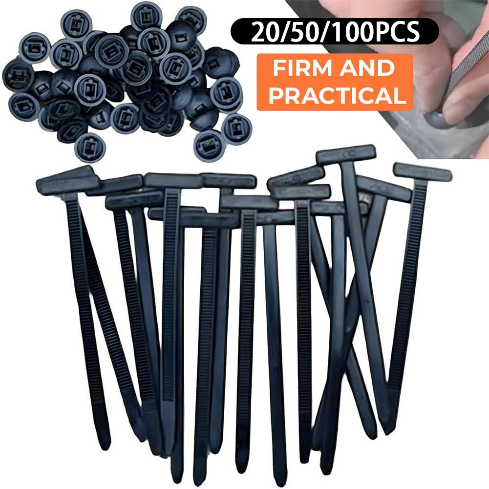 Bridas de nailon para cables, hebilla de brida para cables Universal autoblocante para guardabarros, protectores de motor y fijación DIY