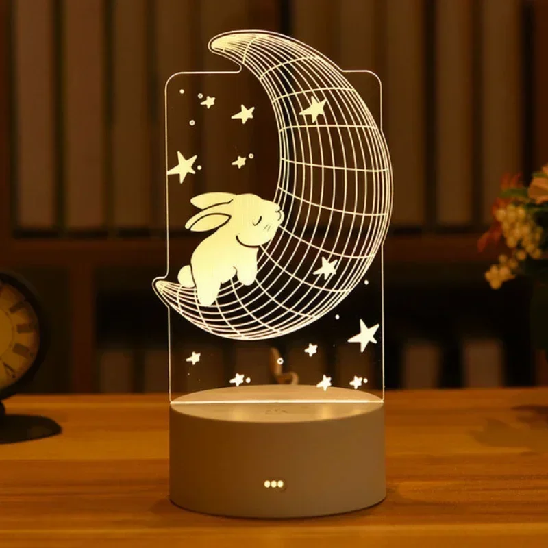 ロマンチックな愛 3D Led ランプ家庭用子供子供の夜の光結婚式の装飾誕生日パーティーバレンタインデーのベッドサイドランプ