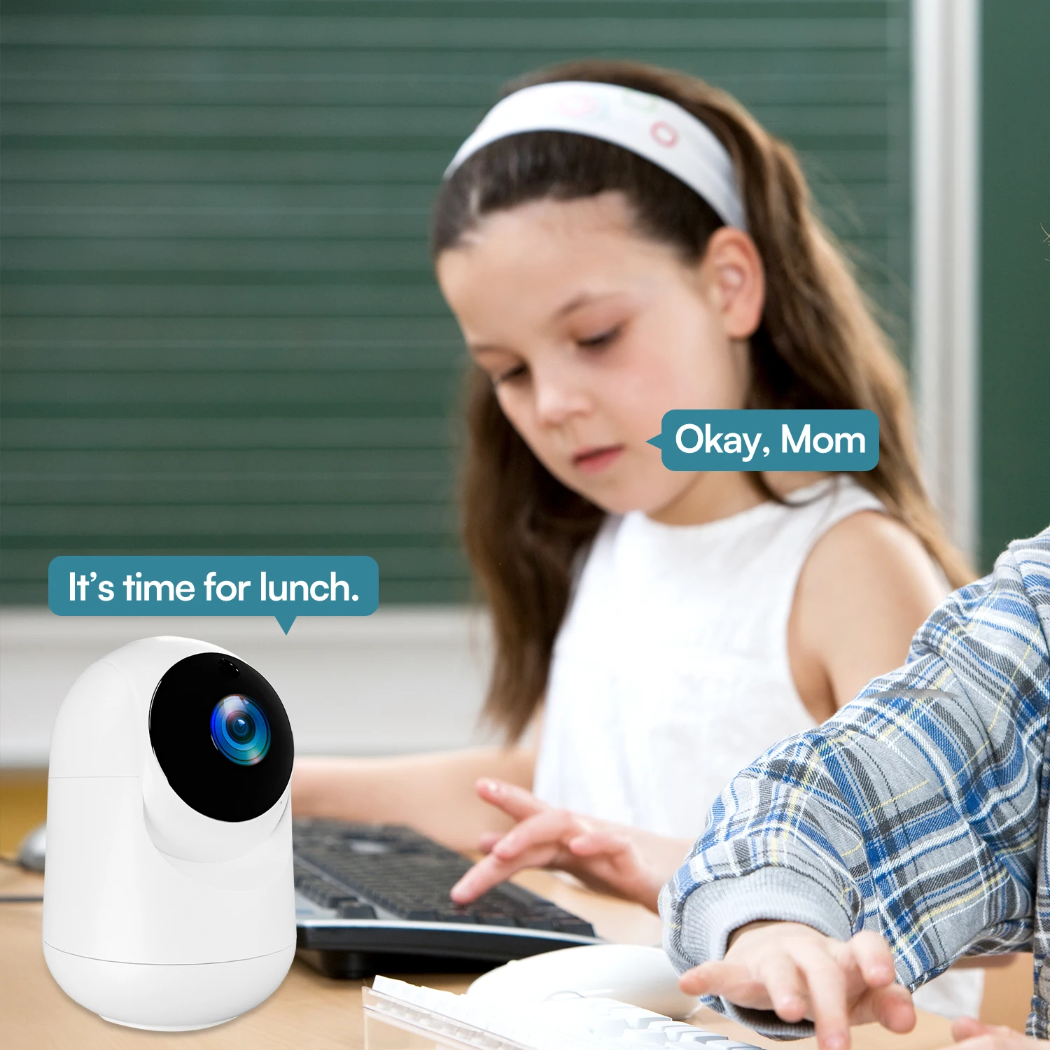 5MP WiFi กล้องสมาร์ทโฮมในร่มไร้สาย IP กล้องเฝ้าระวัง AI Motion Detect การติดตามอัตโนมัติ Security Baby Monitor