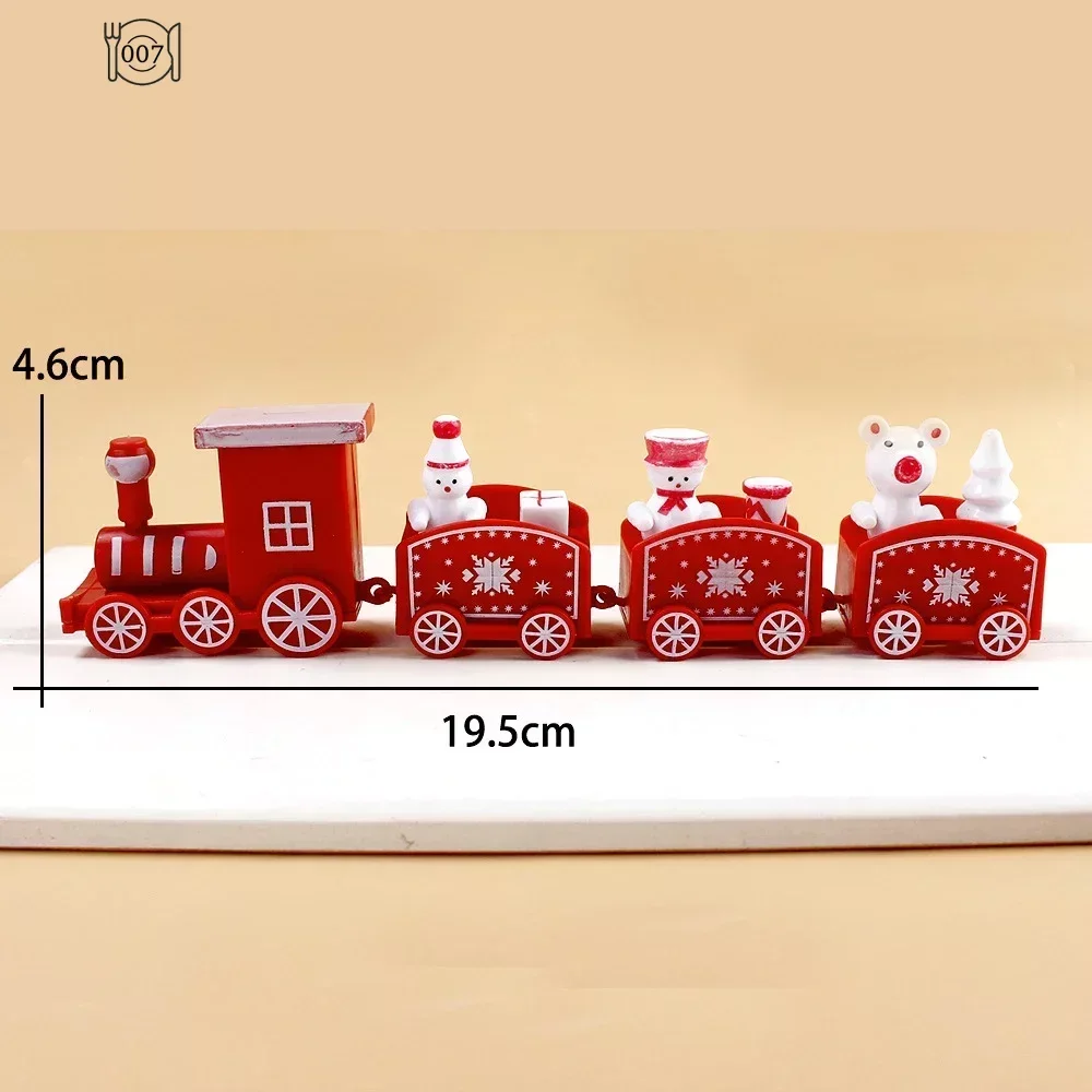 Tren de Navidad de plástico 2023, adornos navideños para el hogar, regalos de Navidad, adornos navideños, Año Nuevo 2023