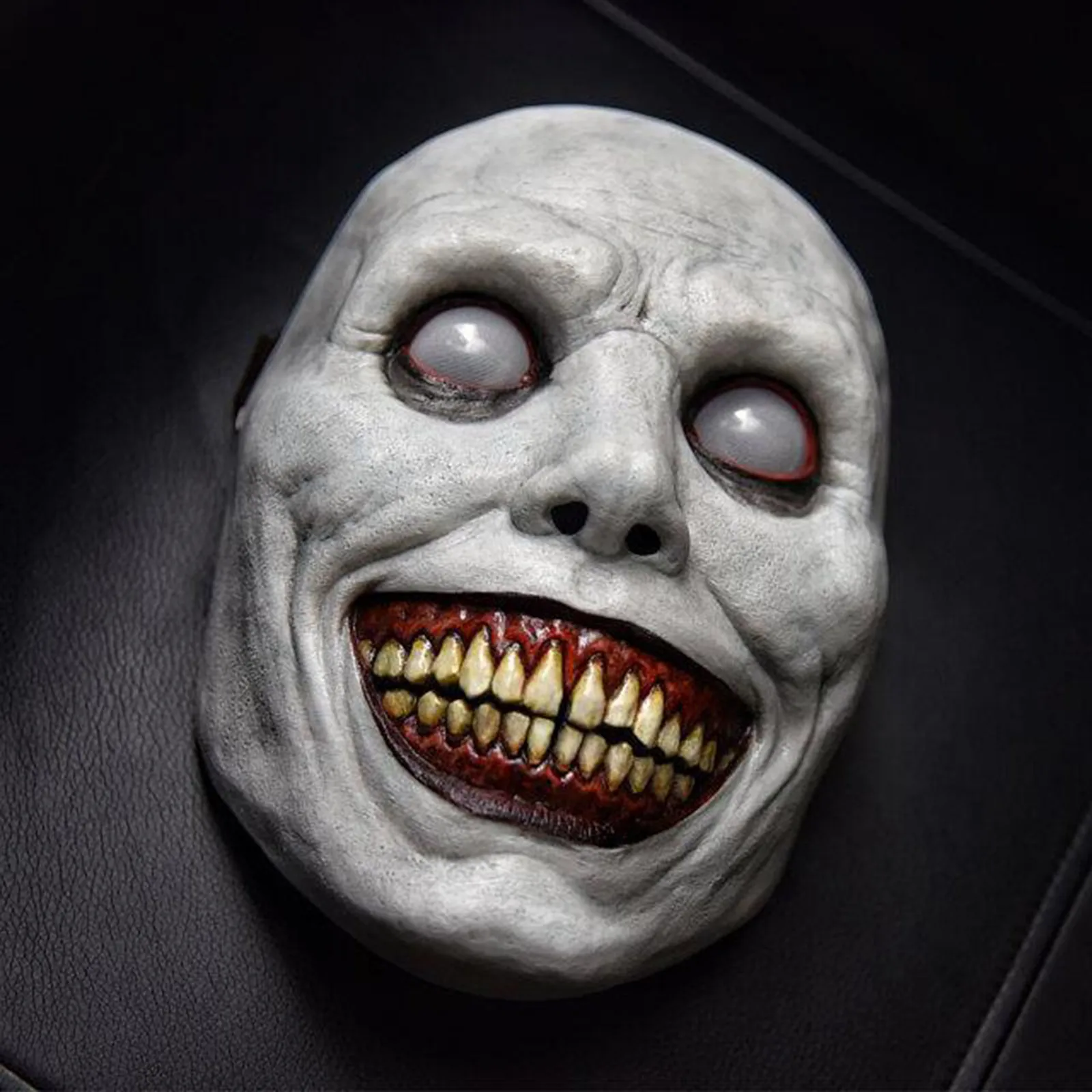 Przerażająca maska ​​Halloween Uśmiechnięte demony Horror Maski na twarz Zło Cosplay Rekwizyty Party Masquerade Halloween Maska Odzież Accessor