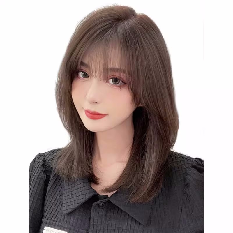 Paeup-flequillo sintético 3D Invisible, 25CM, sin costuras, cabeza, aire, Natural, Invisible, aumenta el volumen del cabello