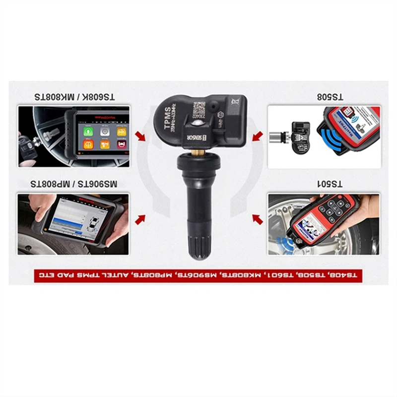 8 Stuks Programmeerbare MX Sensor 315MHZ + 433Mhz 2 In 1 TPMS Bandenspanning Sensor Monitor Voor autel Tool TS408 TS508 ITS600