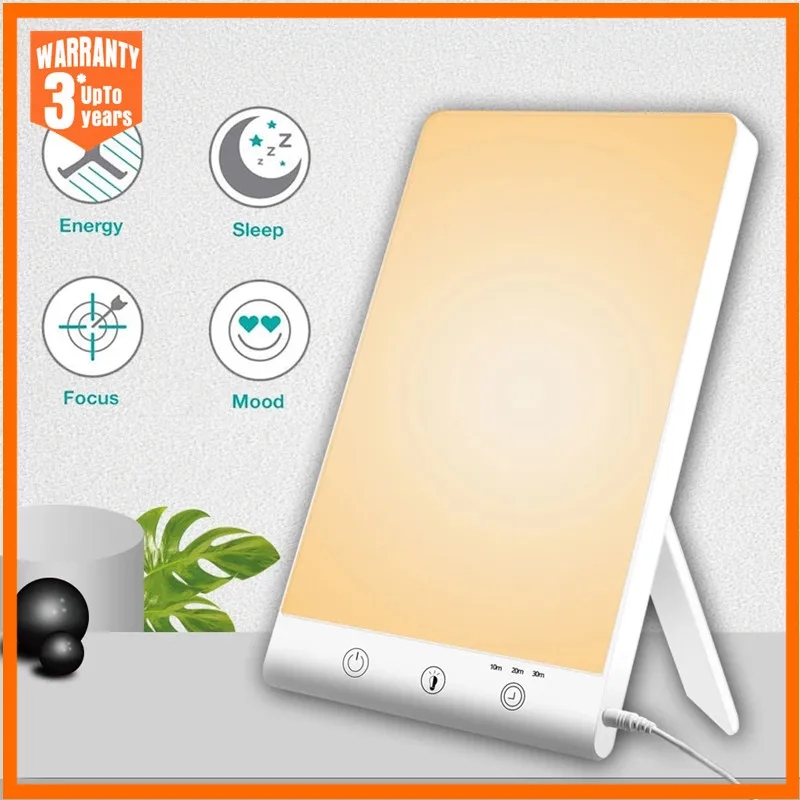 10000 Lux LED lumière triste lampe de luminothérapie 3200k lumière d'ambiance heureuse tactile réglable pour l'hiver Anti-dépression veilleuses LED