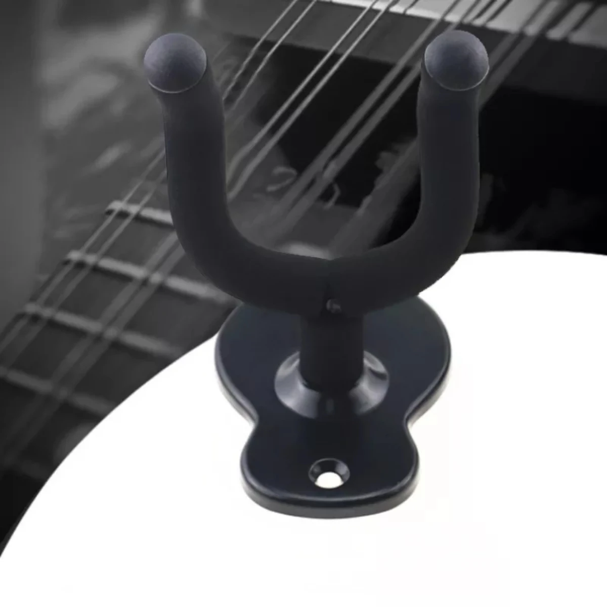 โลหะกีตาร์แขวน Hook Wall Mount ผู้ถือลื่นขาตั้งหมุนได้ 360 ° สําหรับกีตาร์ไฟฟ้า Ukulele อุปกรณ์เครื่องดนตรี