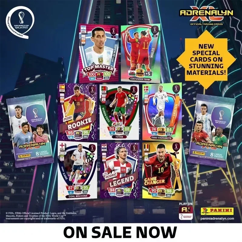 2022 パニーニ フットボール スター カード ボックス カタール ワールド カップ サッカー スター コレクション メッシ ロナウド サッカー選手限定ファン カード ボックス セット