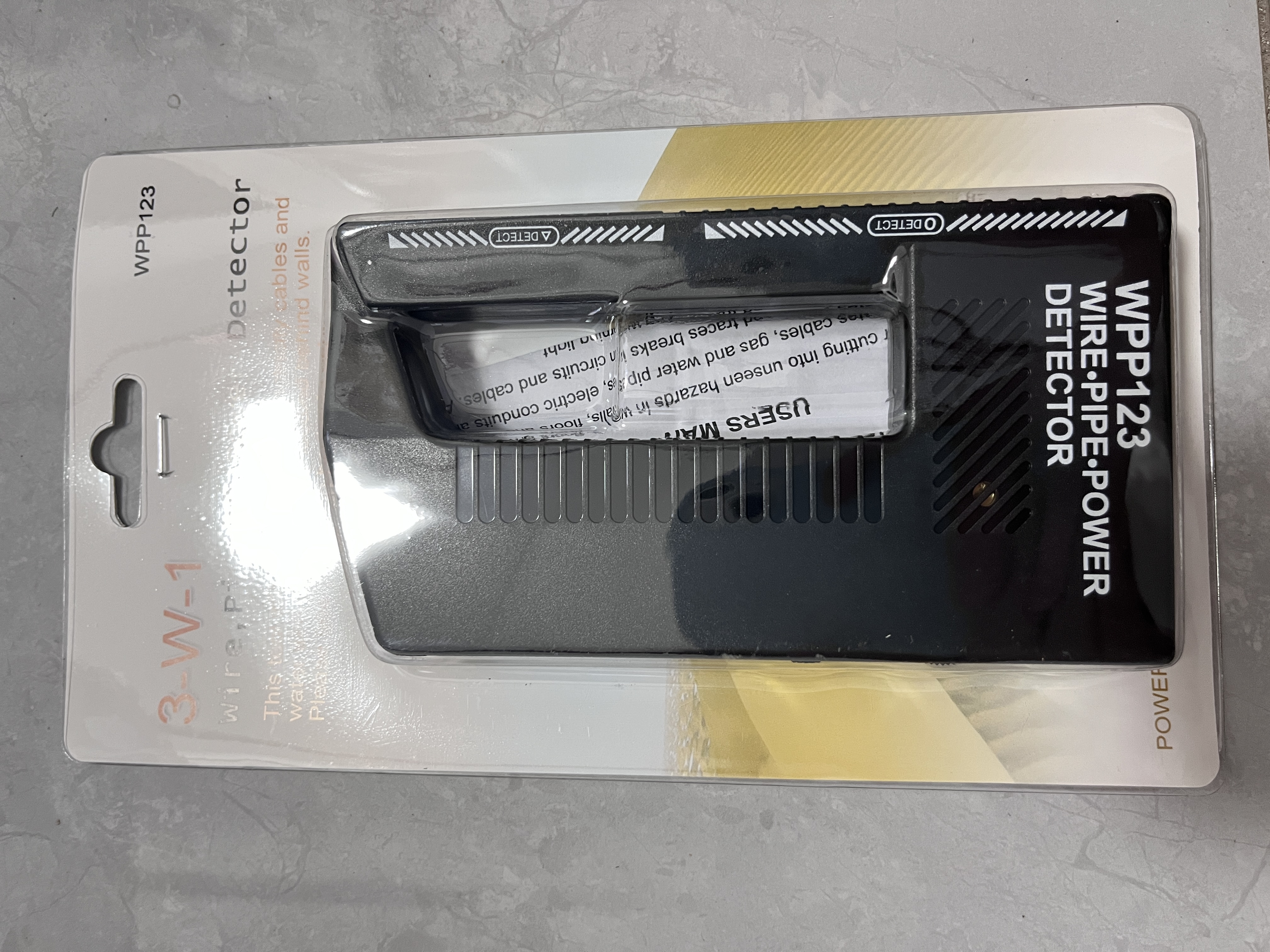 Высокочувствительный настенный сканер WPP123, указатель металлоискателя, провод переменного тока, обнаружение металла, металлоискатель, оповещение о трубе, детектор мощности