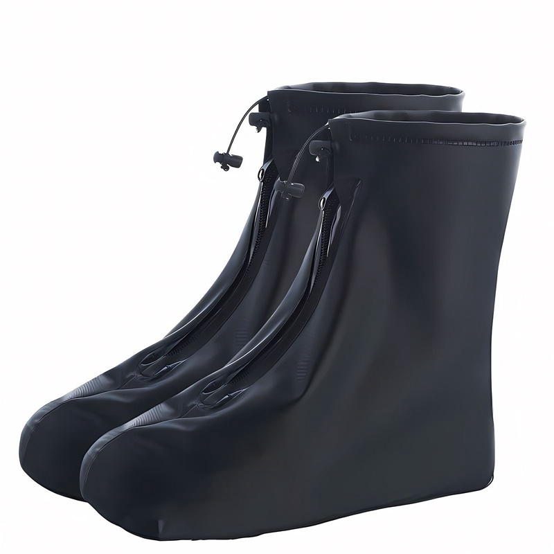 Cubierta para zapatos lluvia impermeable calidad zapatos gruesos protectores Botas de lluvia PVC antideslizante cubierta de zapato lluvioso adultos niños zapatos a prueba de agua