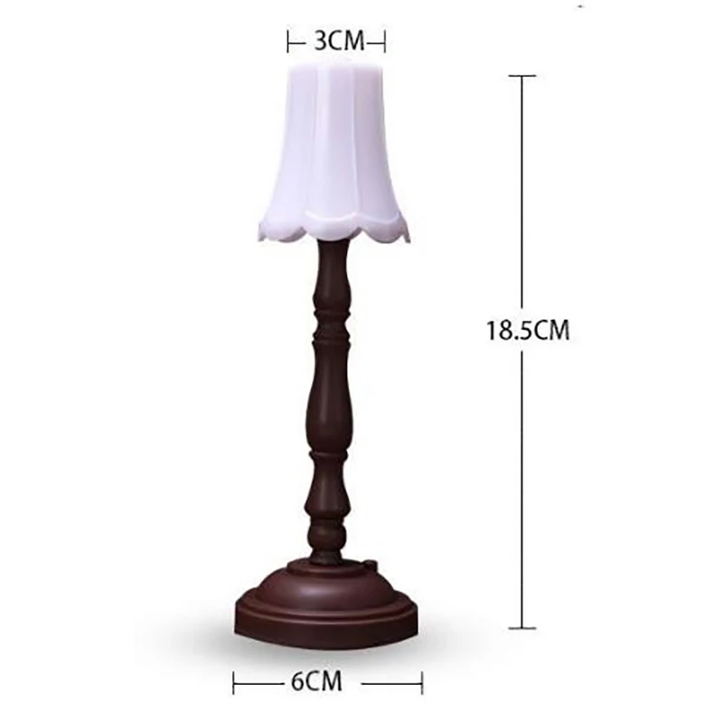 1:12 Miniaturowa lampa podłogowa LED do domku dla lalek Zabawka do domku dla lalek
