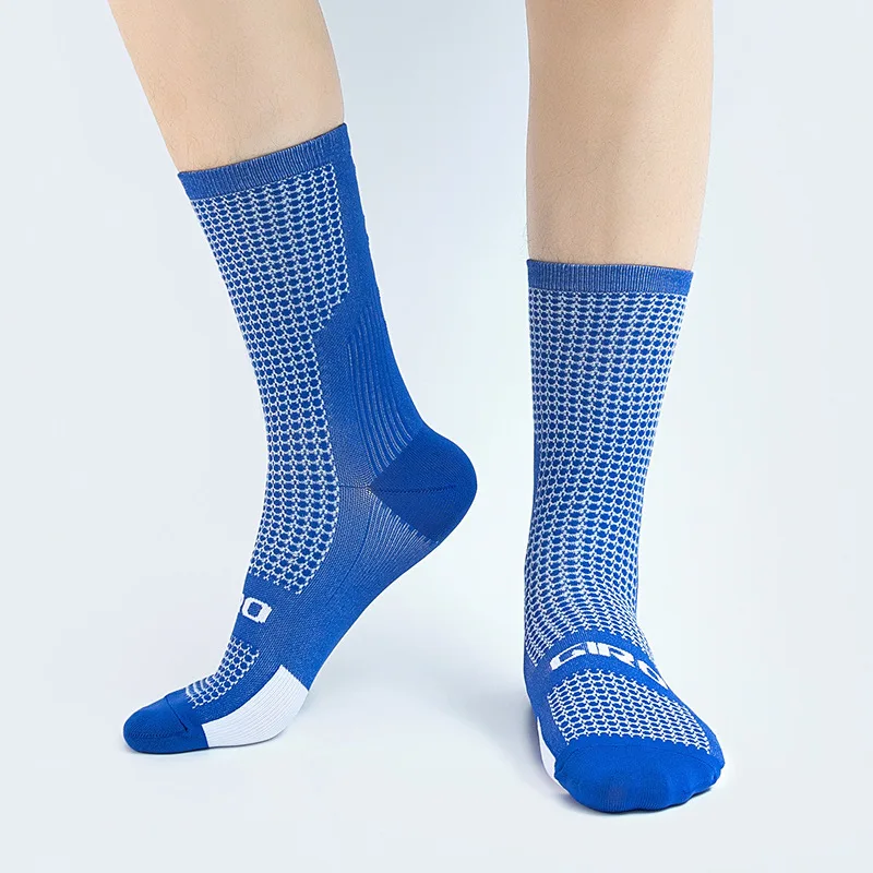 Professionelle Radsocken, atmungsaktive Sport-Lauf-Basketball-Kompressionssocken für Herren und Damen