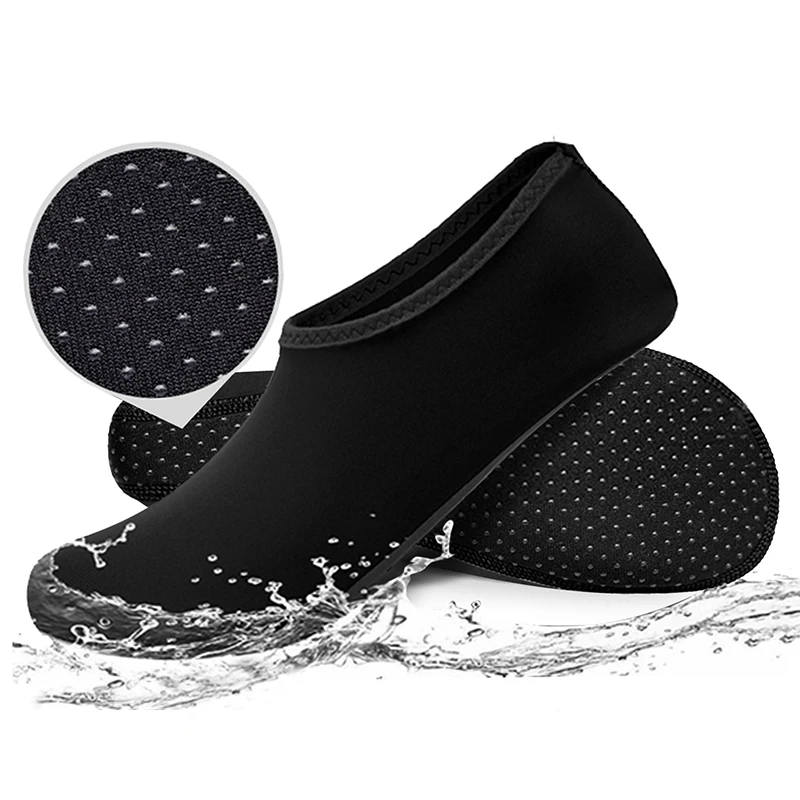 One Pair Quick Dry Water Socks Unisex Multiple Colors Comfy Non Slip Water Shoes Anti Slip Swimming Beach Shoes