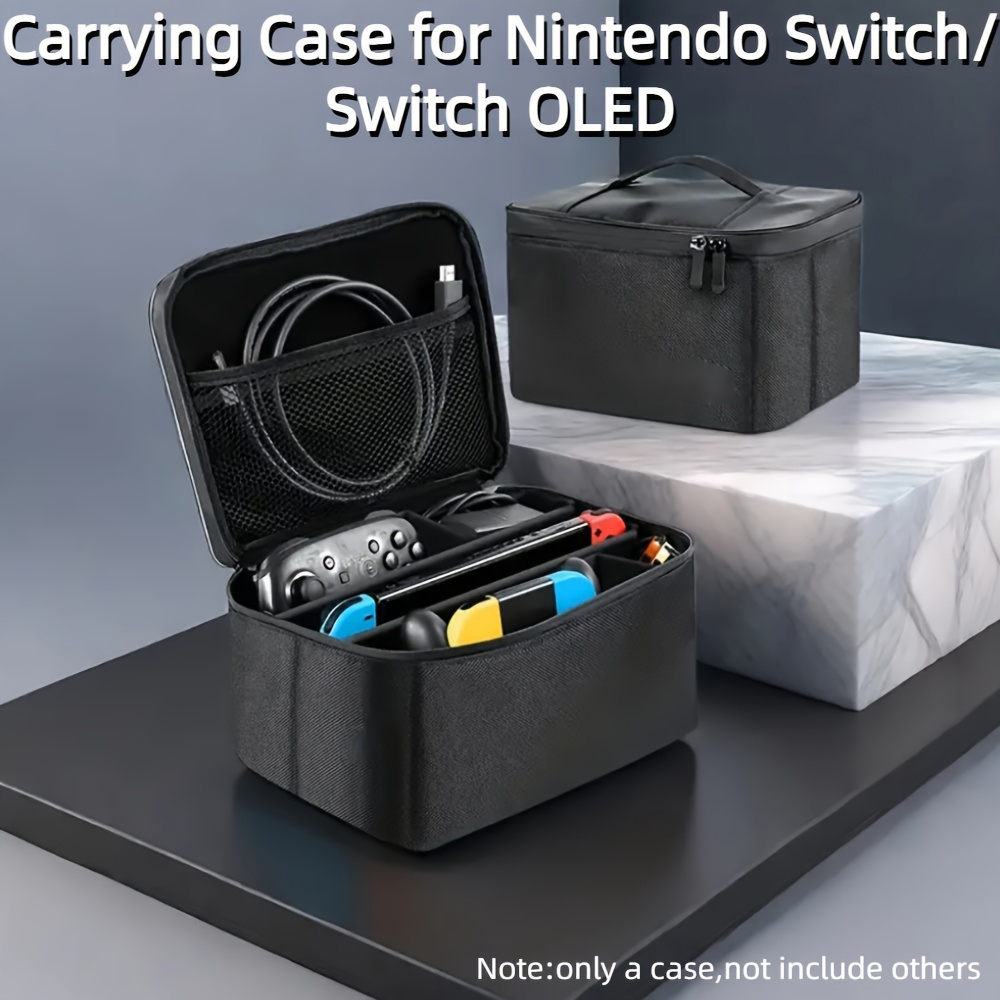 Geeignet für Switch OLED/Lite Reise-Aufbewahrungstasche, Host-Zubehör-Schutzbox, tragbares Switch-Gehäuse, abnehmbares Fach