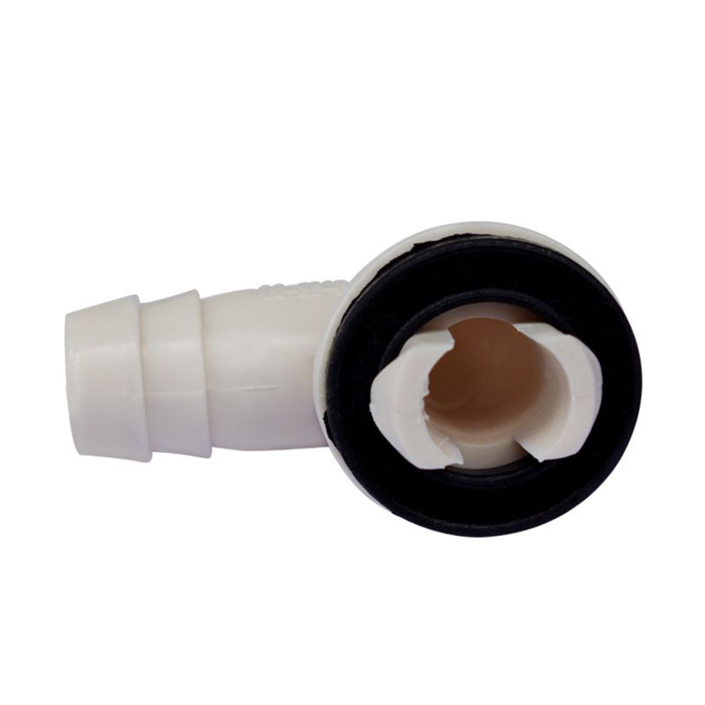 1/4 pces conector de drenagem de ar condicionado ac mangueira de drenagem cotovelo de plástico anel de borracha kit anti-defomado 1.5cm de diâmetro conector
