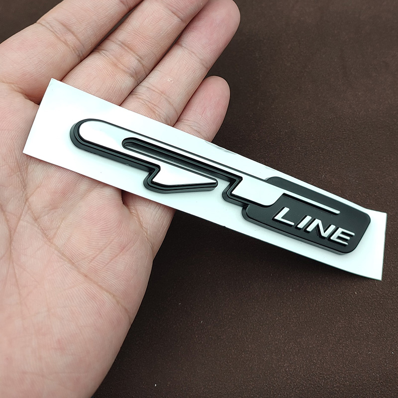3D ABS Logo GT Line Emblem Car Fender Badge Decals For Forte Ceed Cerato K3 K5 Proceed Sportage GT Line Sticker Accessories