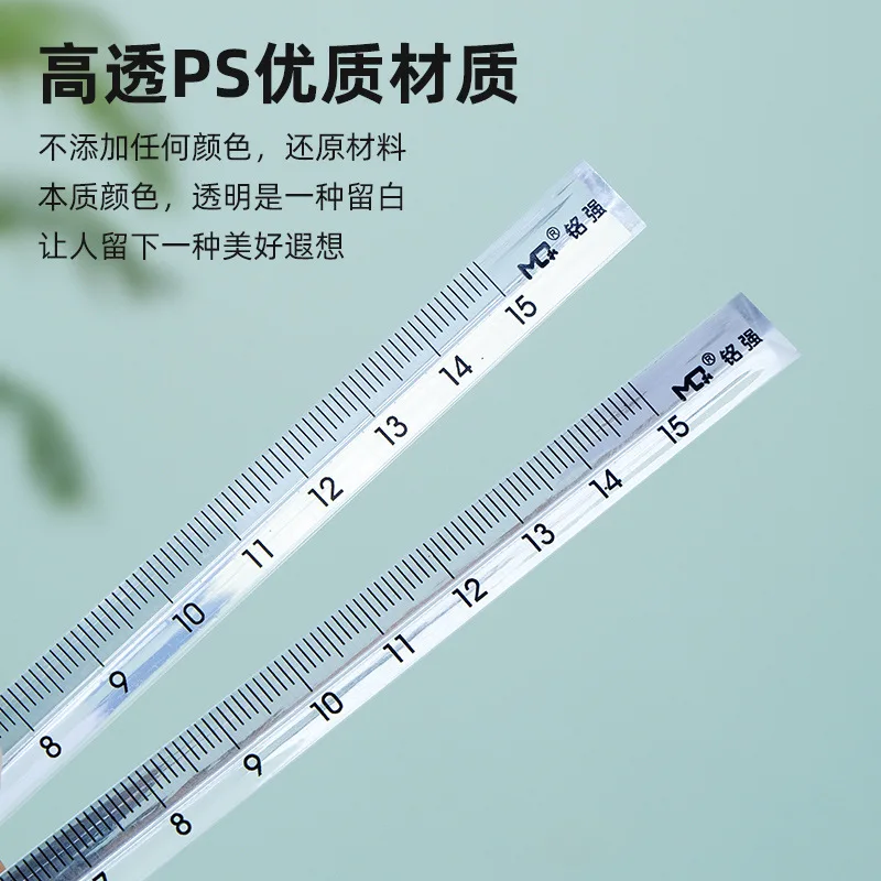 15Cm/20 Cm Đơn Giản Hình Tam Giác Trong Suốt Thước Thẳng Kawaii Dụng Cụ Văn Phòng Phẩm Hoạt Hình Vẽ Tặng Văn Phòng Học Đo
