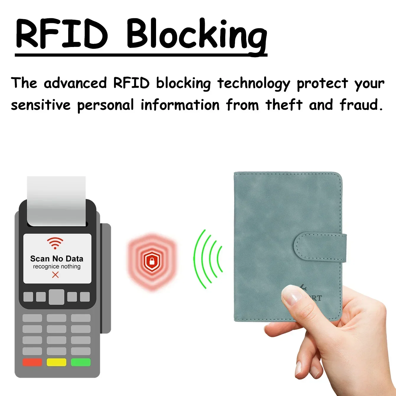 Mannen Vrouwen Reizen Paspoorthouder Beschermhoes met Hasp RFID Anti Blokkeren Zakelijke Portemonnee PU Lederen Kaarthouder Reisaccessoires
