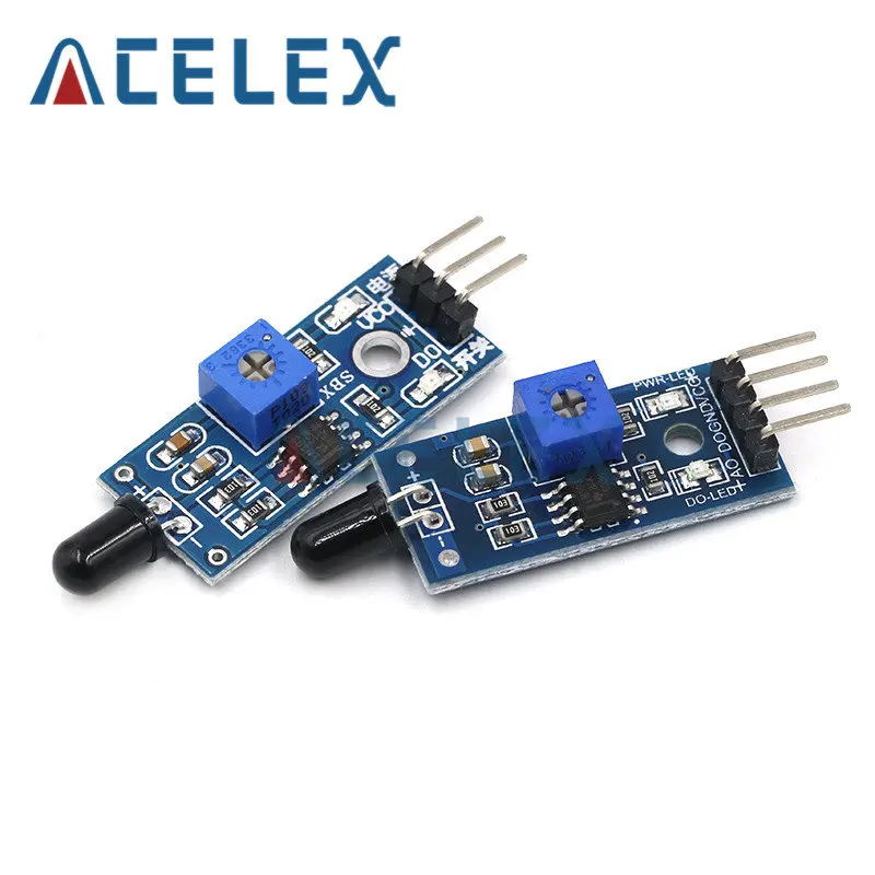 Hồng Ngoại Ngọn Lửa Phát Hiện Cảm Biến Đầu Báo Cháy Thu Hồng Ngoại Cho Arduino Diy