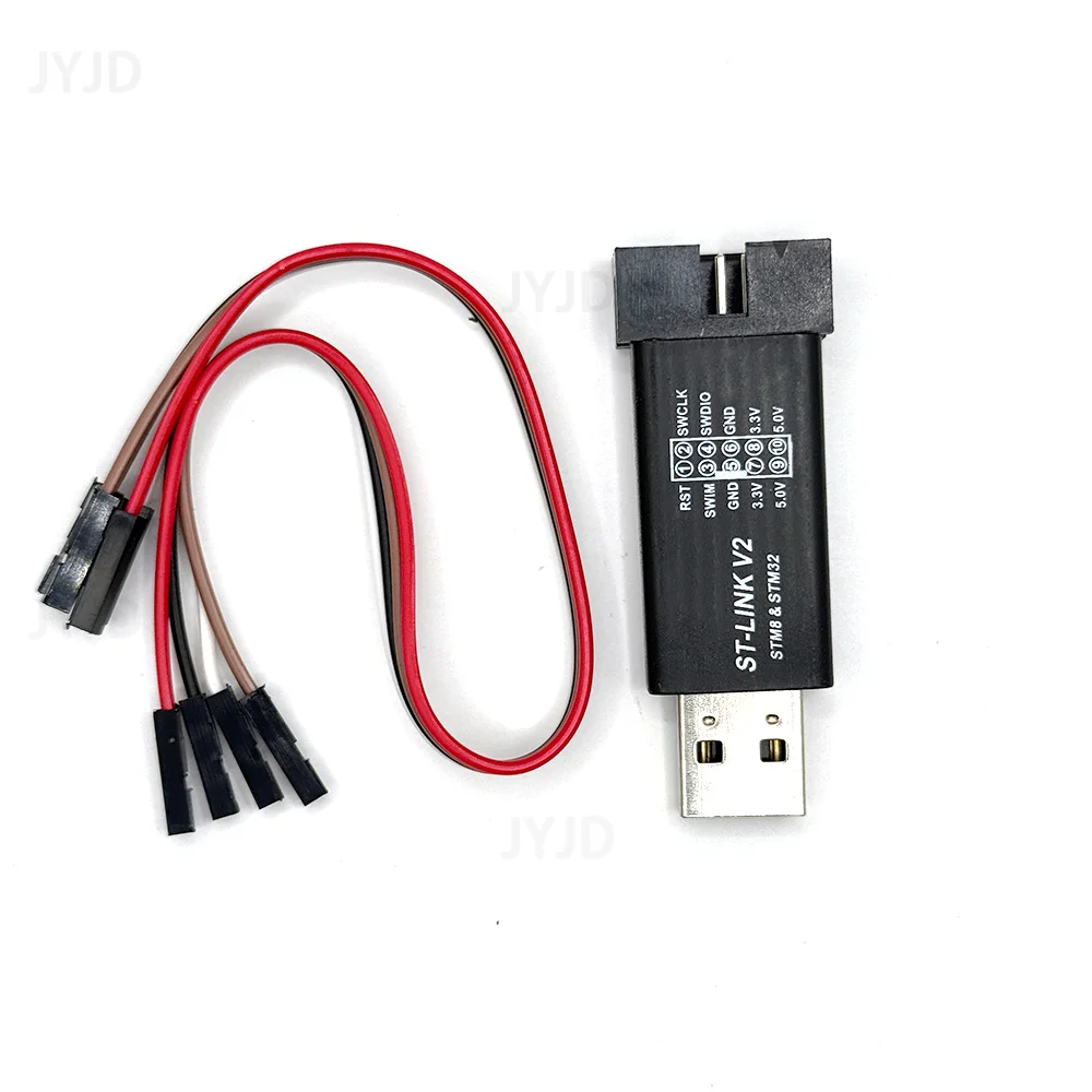 1Set ST LINK Stlink ST-Link V2 Mini STM8 STM32 Simulator Download Programmierer Programmierung Mit Abdeckung DuPont Kabel ST Link V2