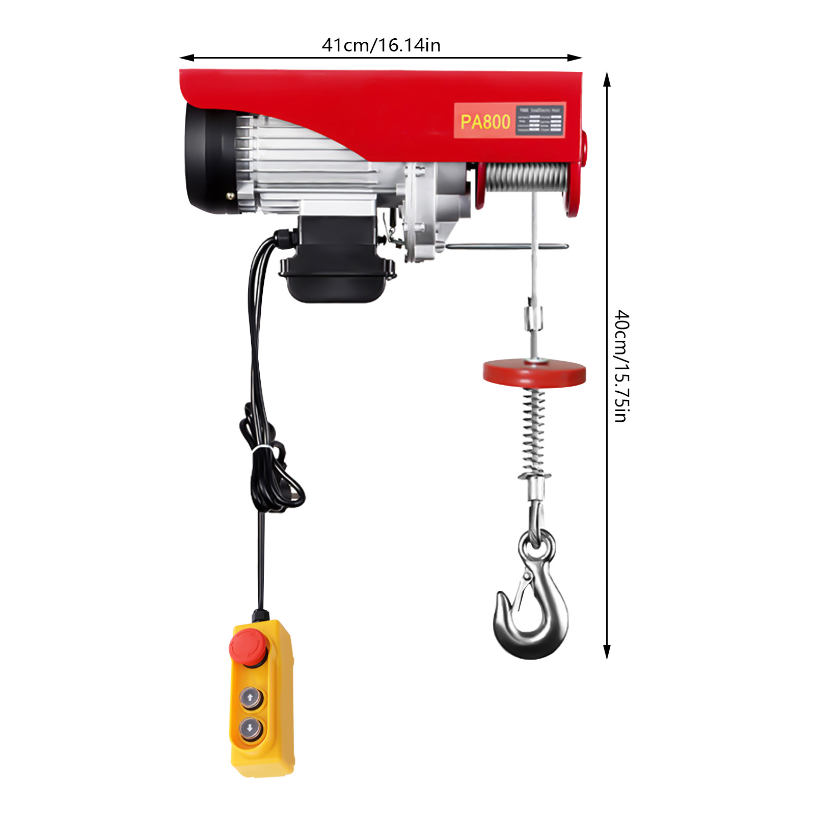 800 kg / 1000 kg elektrische Winde Gerüst Hebezeug Winde Kran Werkstatt Garage Heben