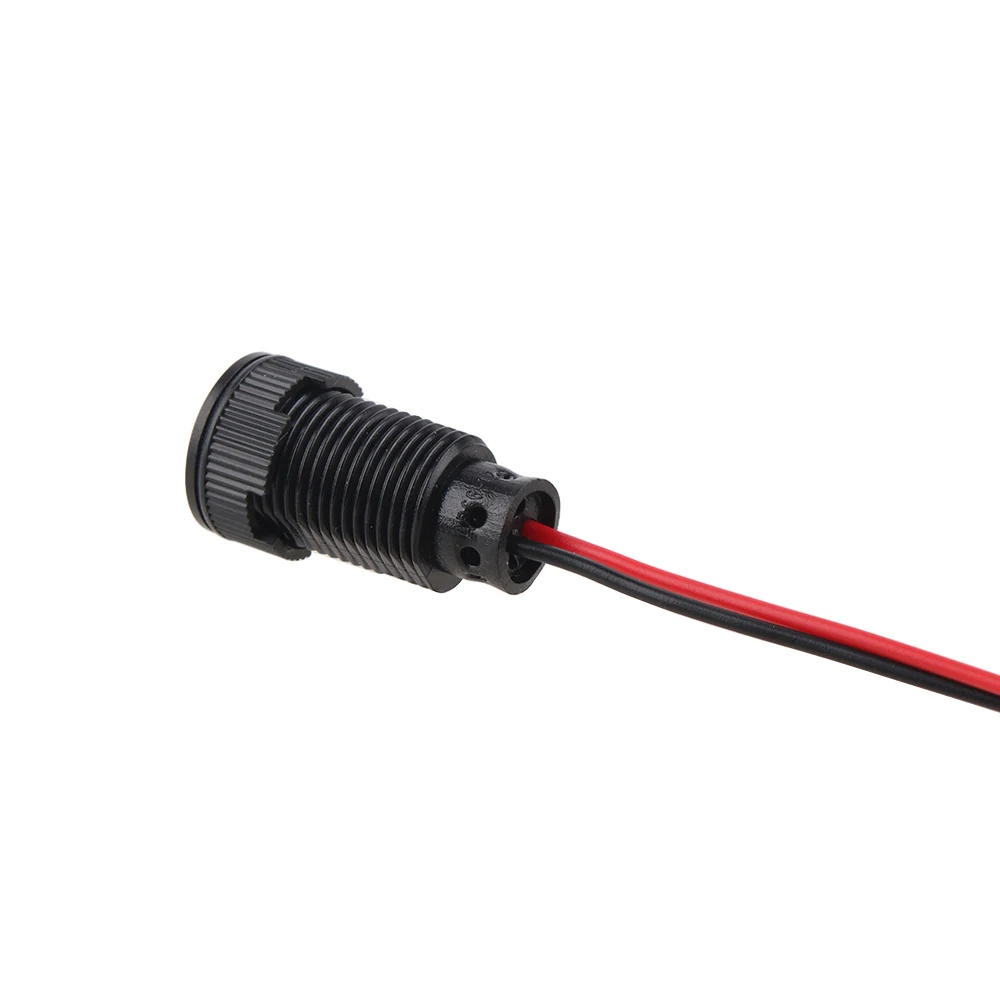 1pc 12mm Oxidized Black Plastic Indicator Light Mini Warning LED Pilot Signal Lamp 6V12V24V 220V with Wire Red Yellow Blue Green