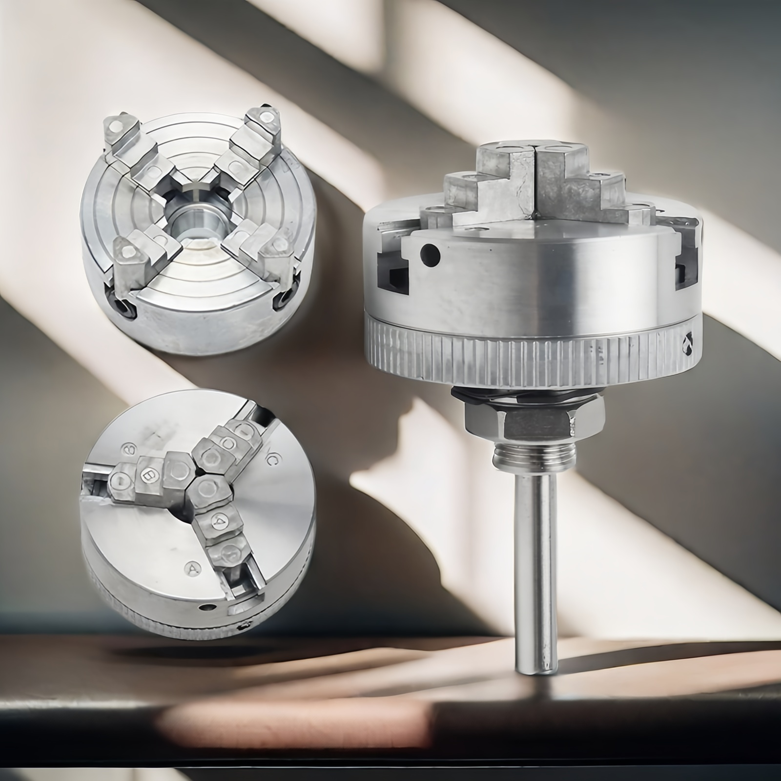 Elektrische draaibank boorkop Zwaar uitgevoerde zelfcentrerende boorkop (3/4 kaken) met M12 x 1 mm koppeling Elektrisch boormachine gereedschap