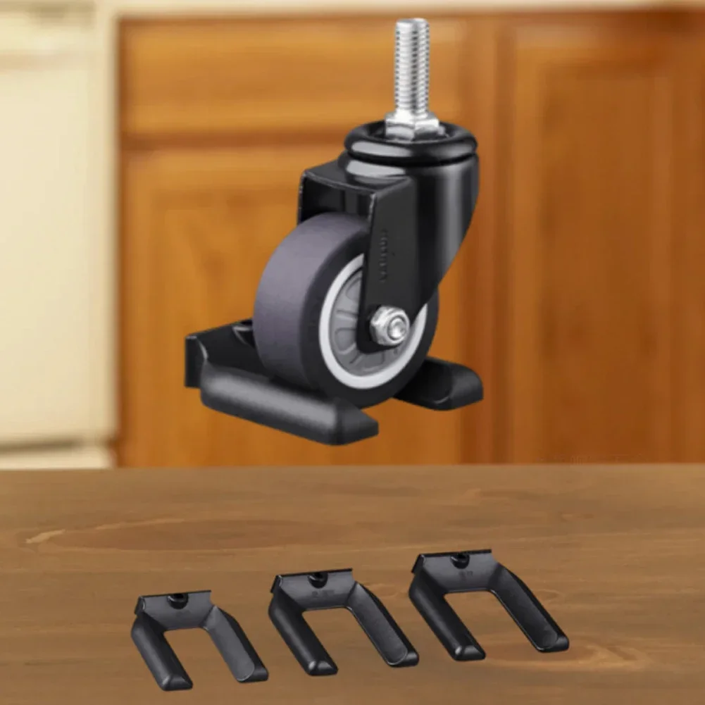 แผ่นกันลื่นเก้าอี้ล้อ Stopper ใช้ในบ้านสํานักงานใช้ซ้ําได้ทนต่อการสึกหรอติดตั้งง่ายป้องกันพื้น